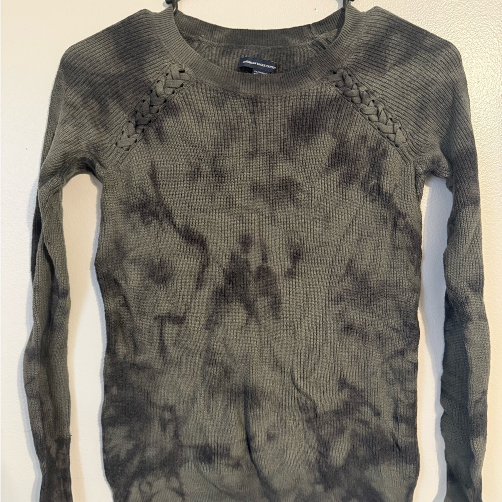 American Eagle Outfitters Charcoal Knit Top